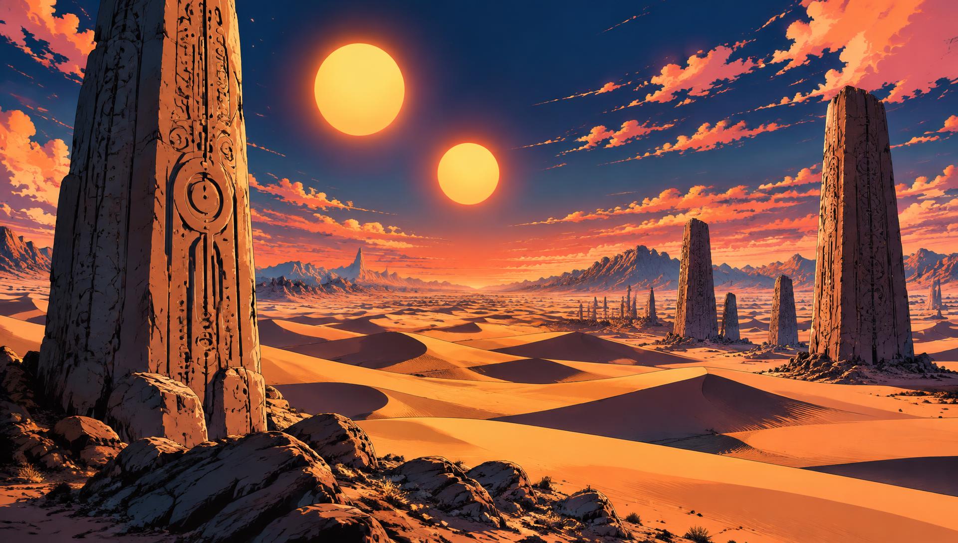 Desert of Prophecies: concept environment
