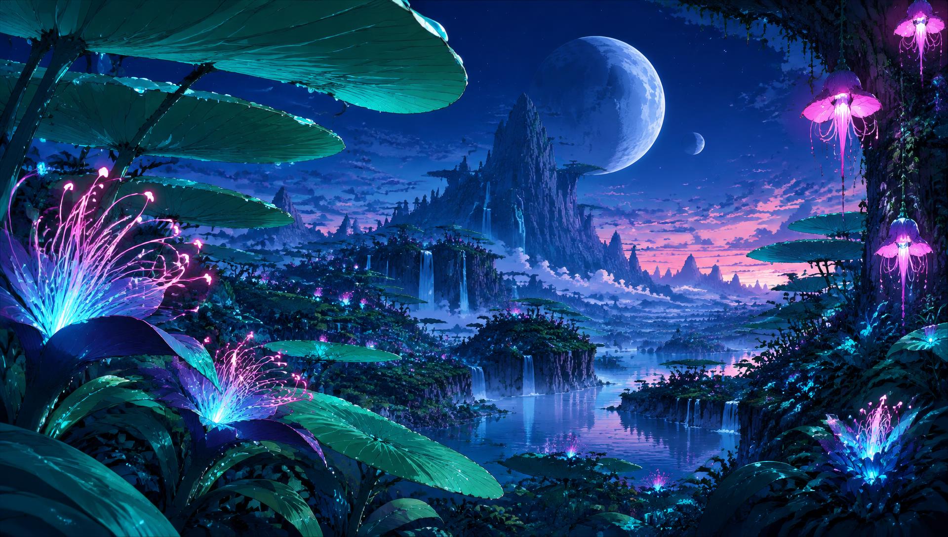 The Glowing Canopy: concept environment