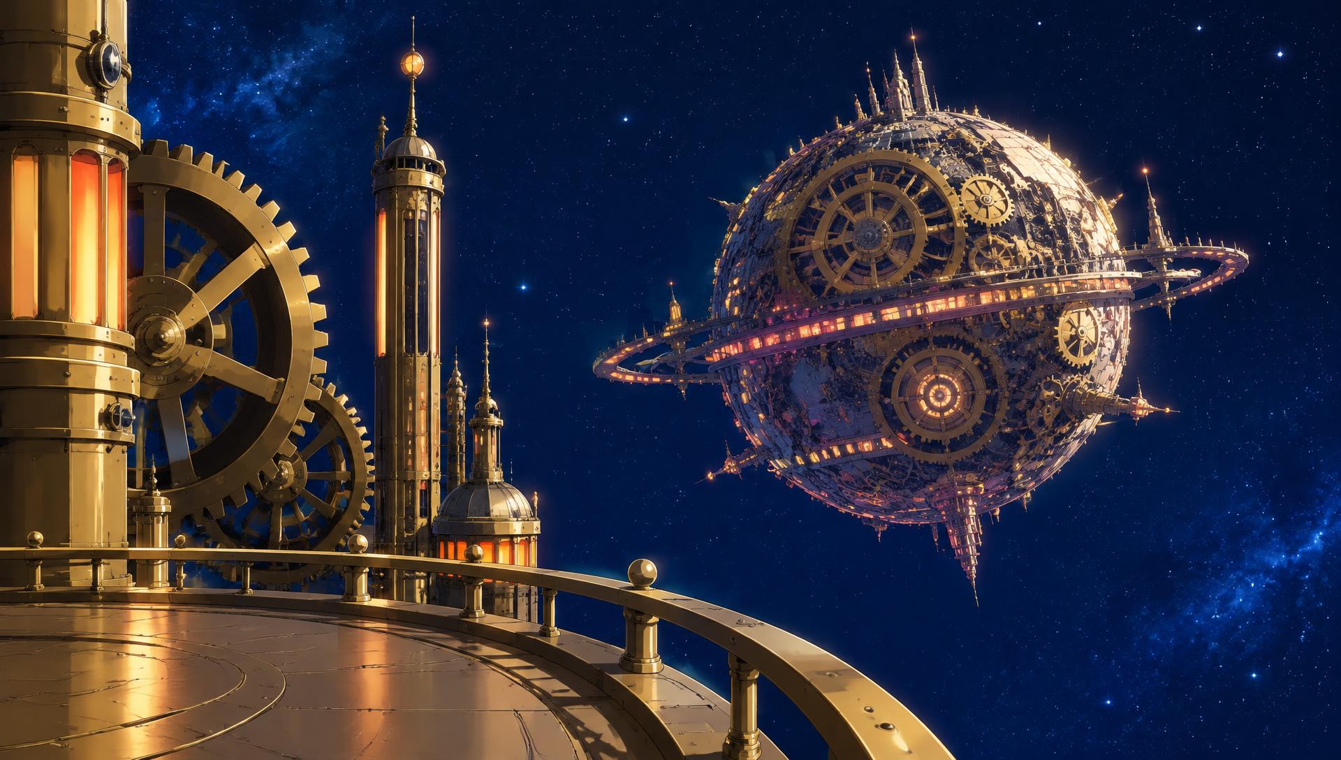The Clockwork Sphere: concept environment